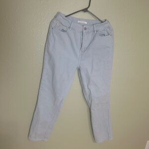 PacSun Blue Cropped Ankle Jeans with Faded Look